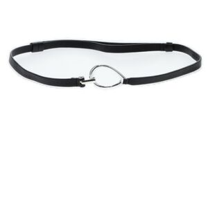 Chico's Black Belt with Silver Accent